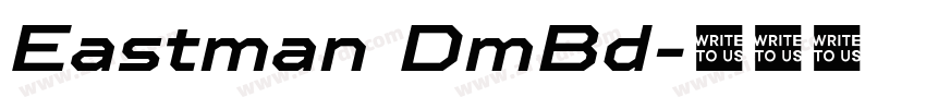 Eastman DmBd字体转换